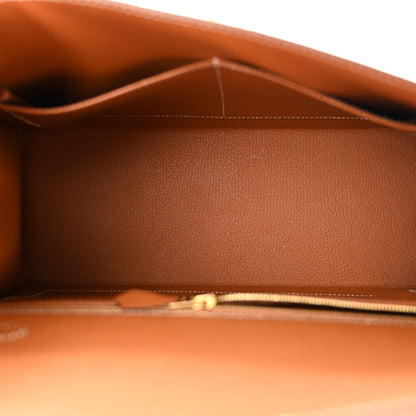 Hermes Epsom Kelly Sellier 28 Gold 5 of 12