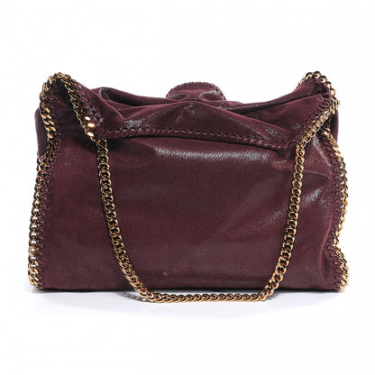 Stella McCartney Faux Leather Shaggy Deer Falabella Small Plum 6 of 7