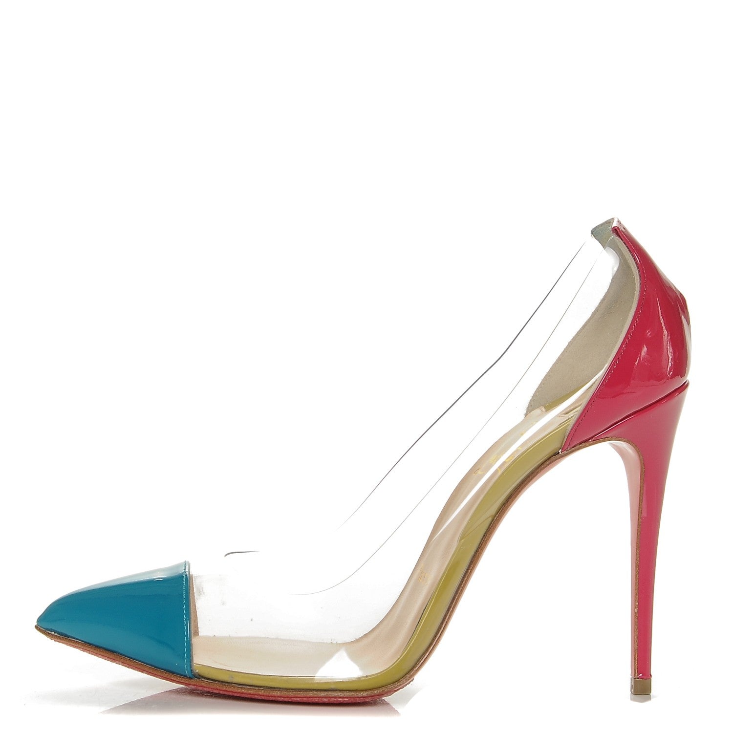 Christian Louboutin Patent PVC Debout 100 Pumps 36 Version Riviera 1 of 7