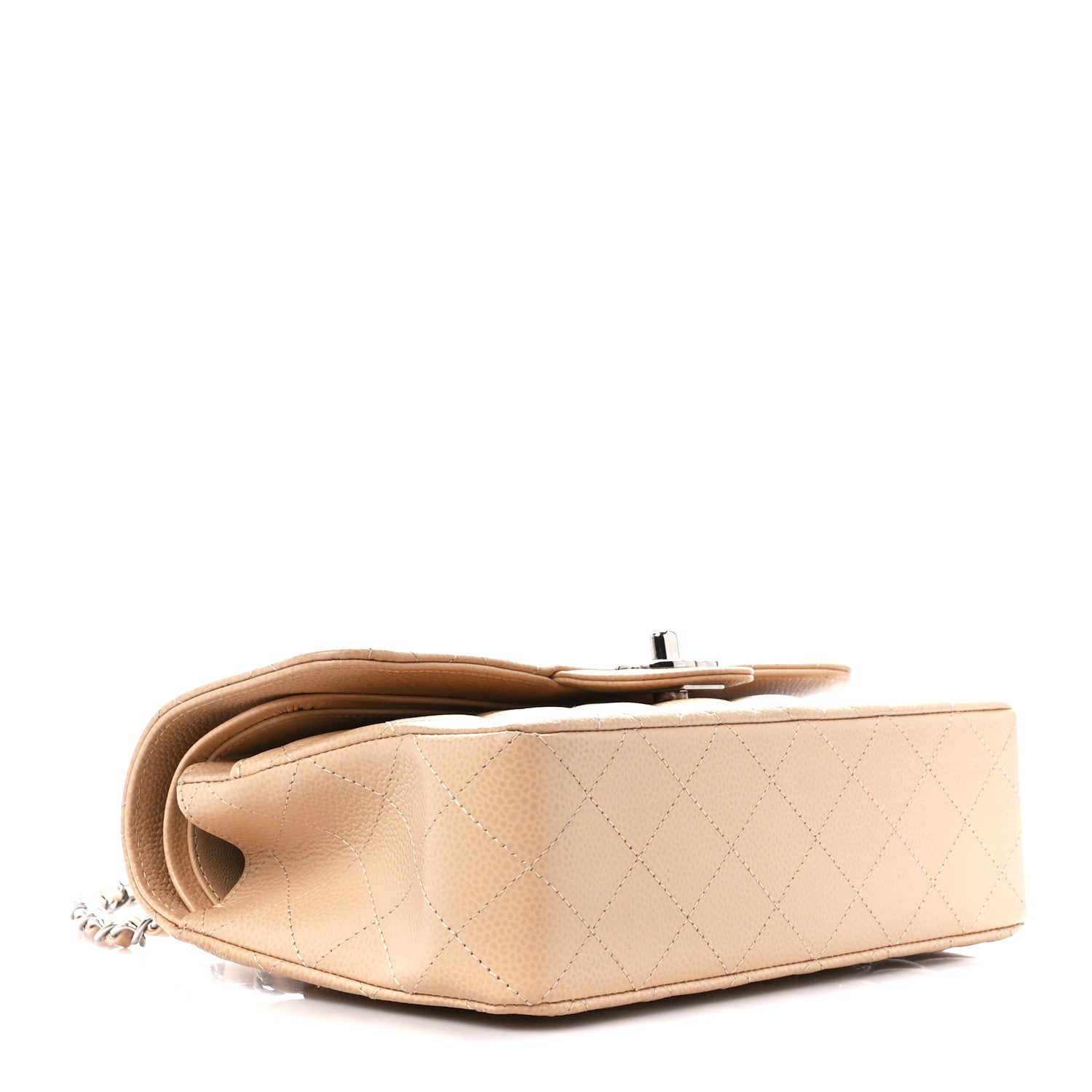 Chanel Caviar Quilted Small Double Flap Beige 4 of 14