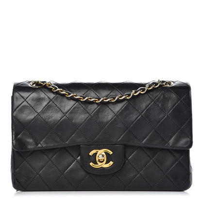 Chanel Lambskin Quilted Small Double Flap Black 1 of 15