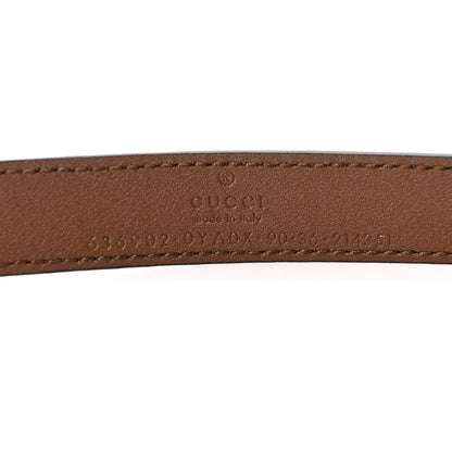 Gucci Calfskin Interlocking G Buckle Belt 90 36 Brown Sugar 6 of 6