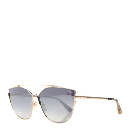 Tom Ford Metal Jacquelyn 02 Aviator Sunglasses TF563 Gold 1 of 8