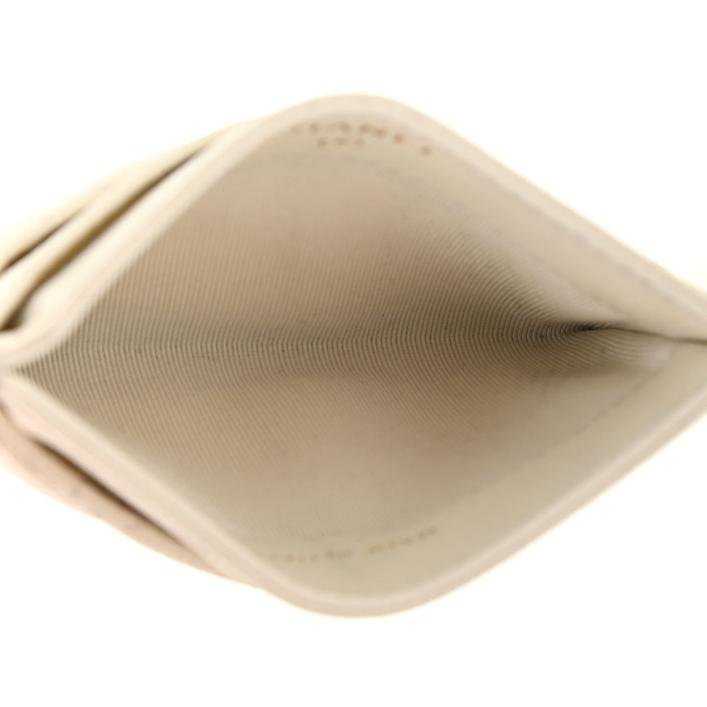 Caviar Quilted Card Holder White
