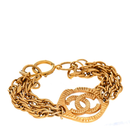 Chanel Multistrand Chain CC Bracelet Gold 1 of 4