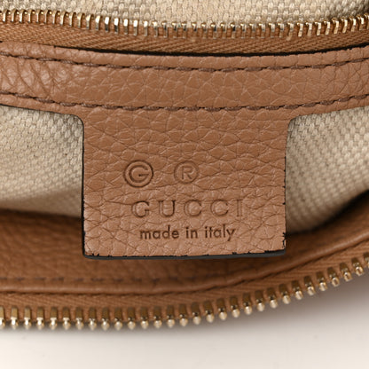 Gucci Pebbled Calfskin Large Soho Hobo Camelia 6 of 13