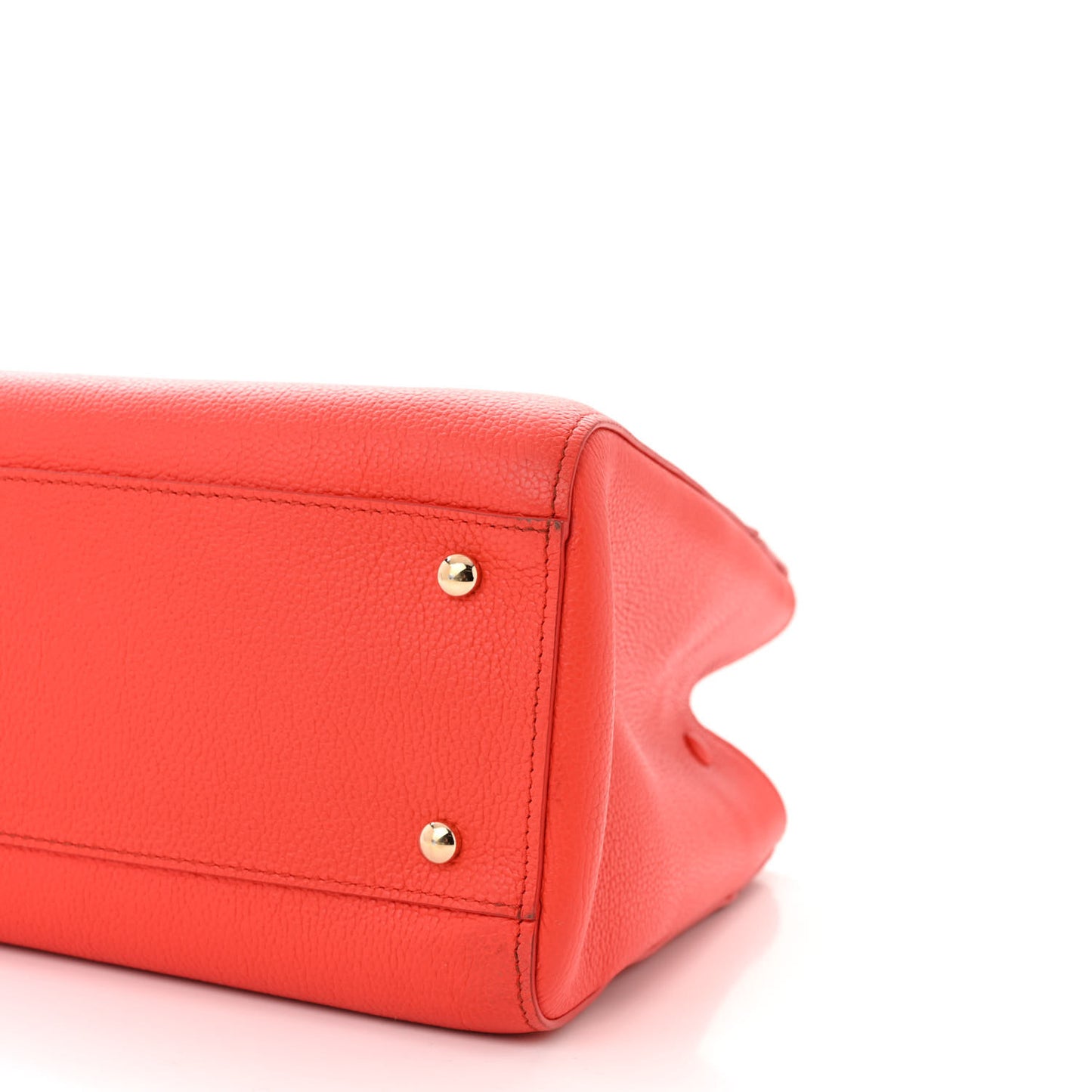 Grained Calfskin Small Neo Executive Shopper Tote Red