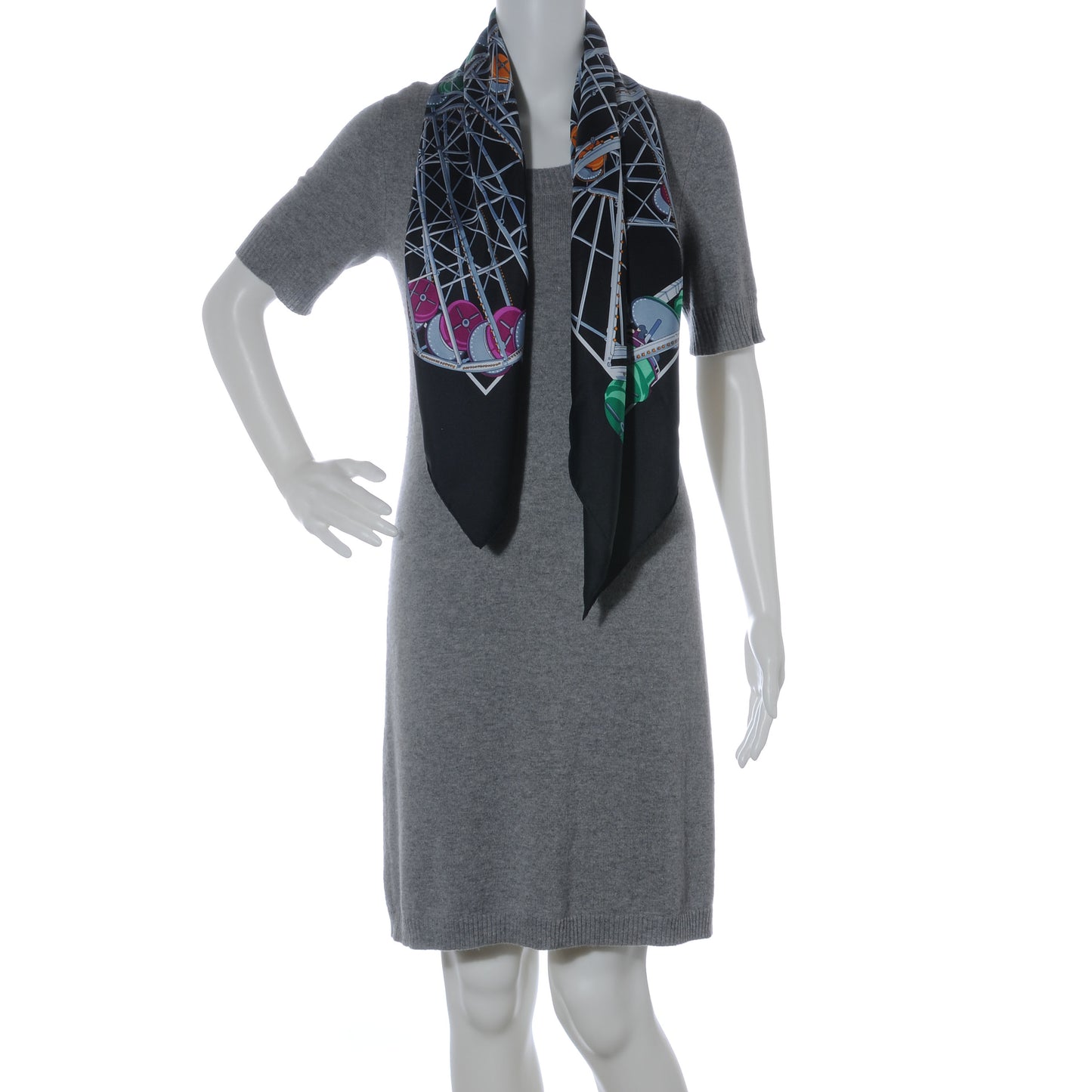 Silk Grande Roue Scarf 90