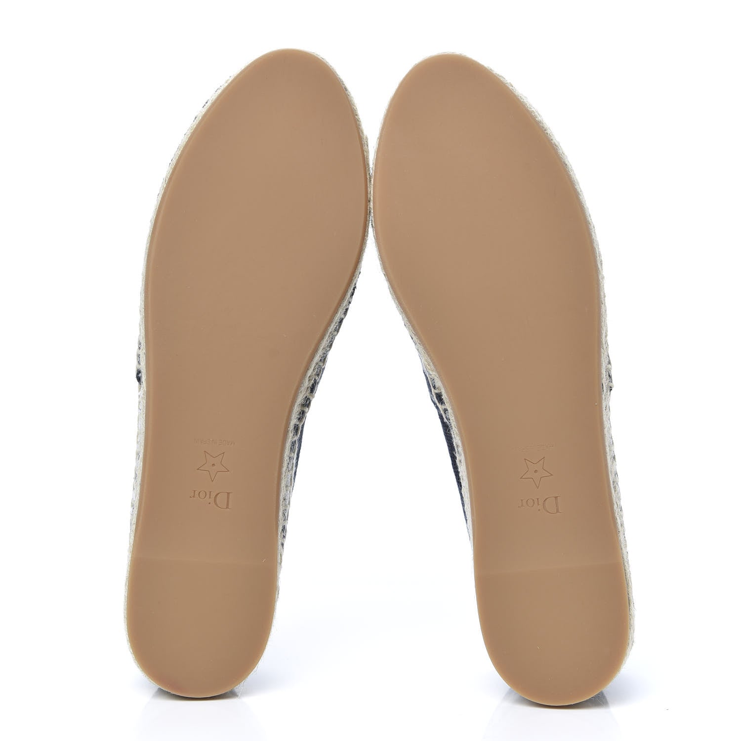 Christian Dior Canvas Tie and Dior Embroidered Granville 15mm Espadrilles 40 Denim 5 of 9