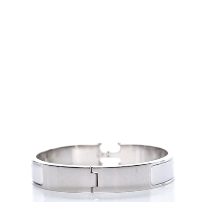 Hermes Enamel Narrow Clic Clac H Bracelet GM White 3 of 4