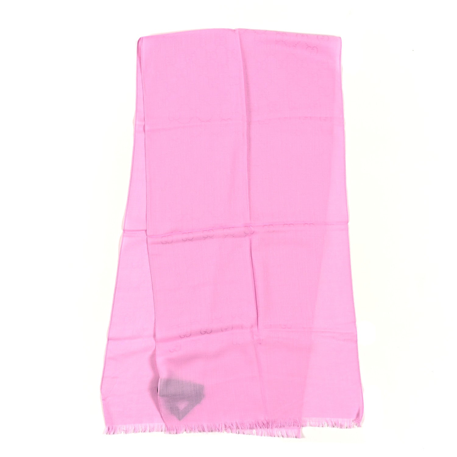 Gucci Wool Silk GG Monogram GGNat Scarf Rose 2 of 3