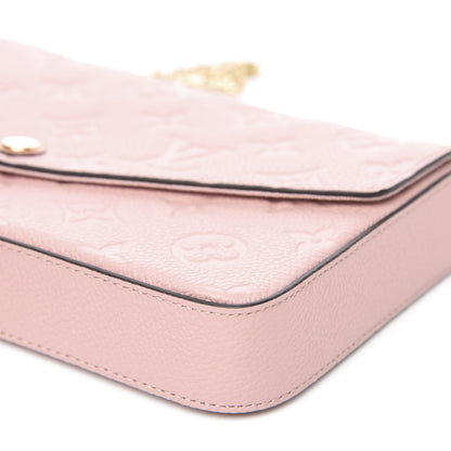Louis Vuitton Empreinte Pochette Felicie Chain Wallet Rose Poudre 11 of 11