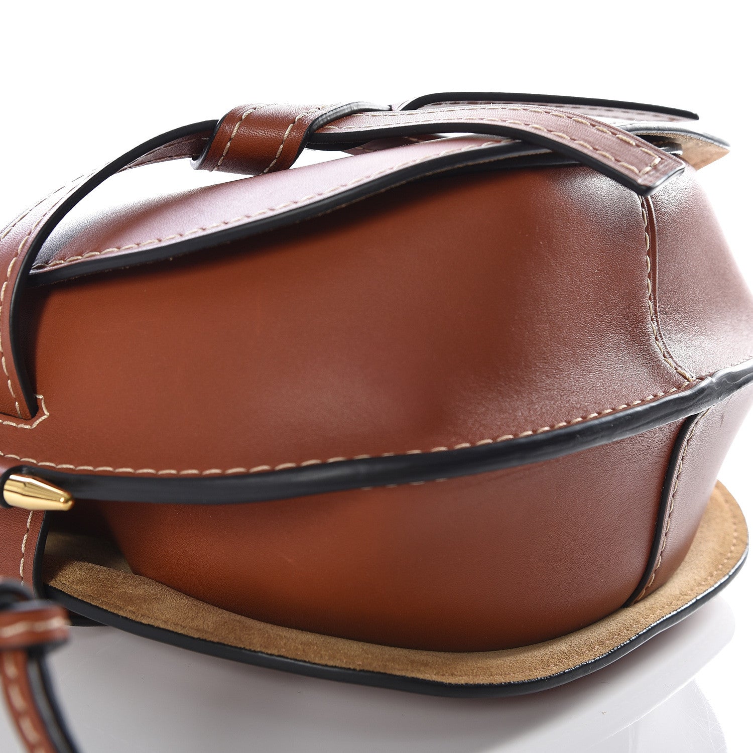 Loewe Calfskin Small Gate Crossbody Bag Rust 5 of 10
