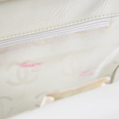 Chanel Calfskin Multicolor Stitch Tote White 9 of 11