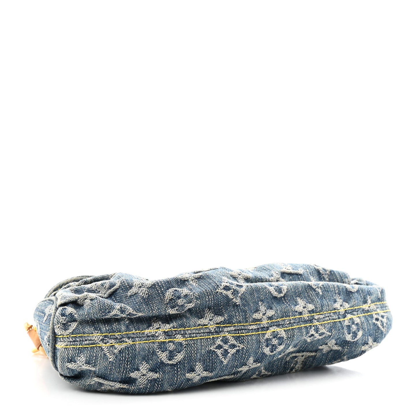 Monogram Denim Mini Pleaty Blue