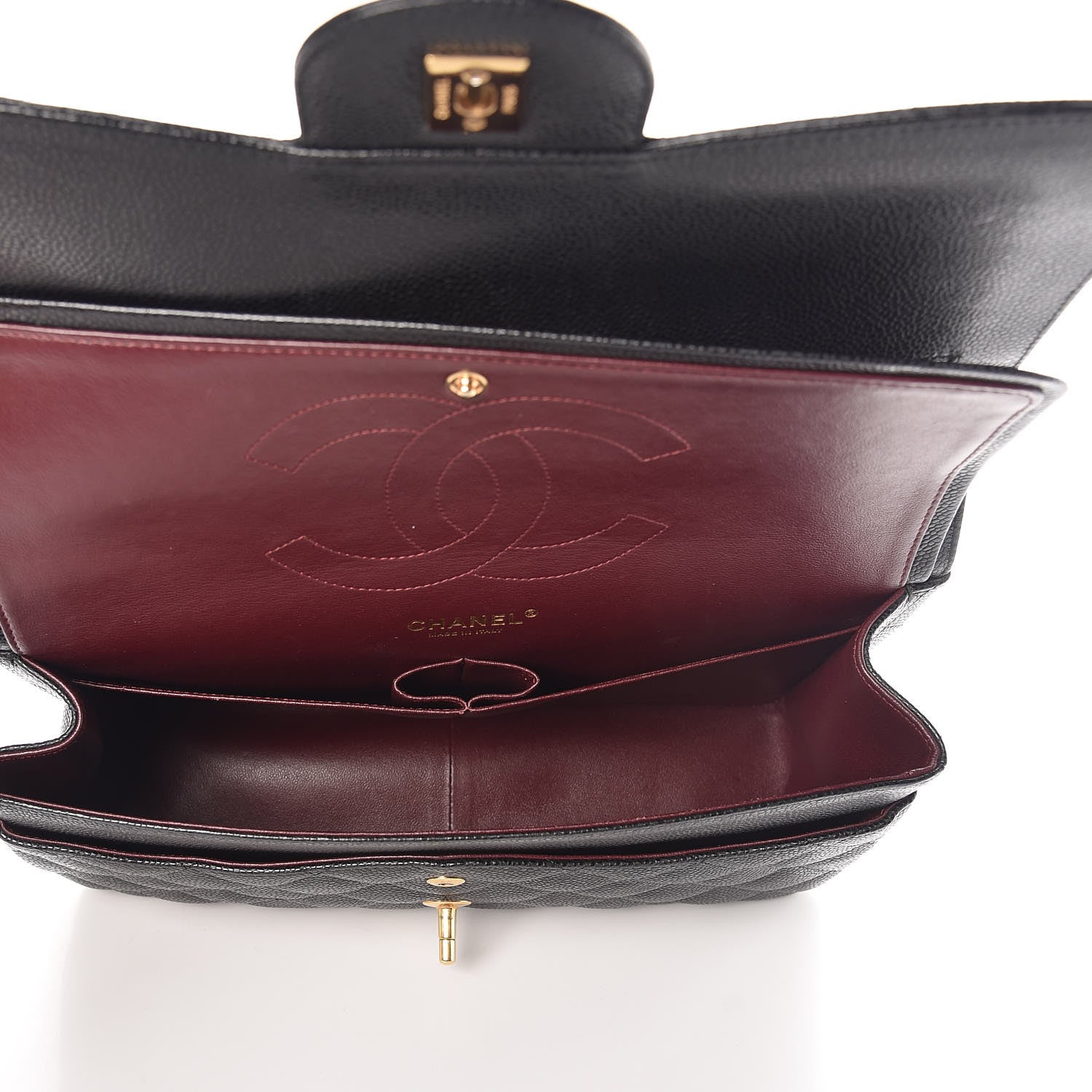 Chanel Caviar Quilted Jumbo Double Flap Black 6 of 9