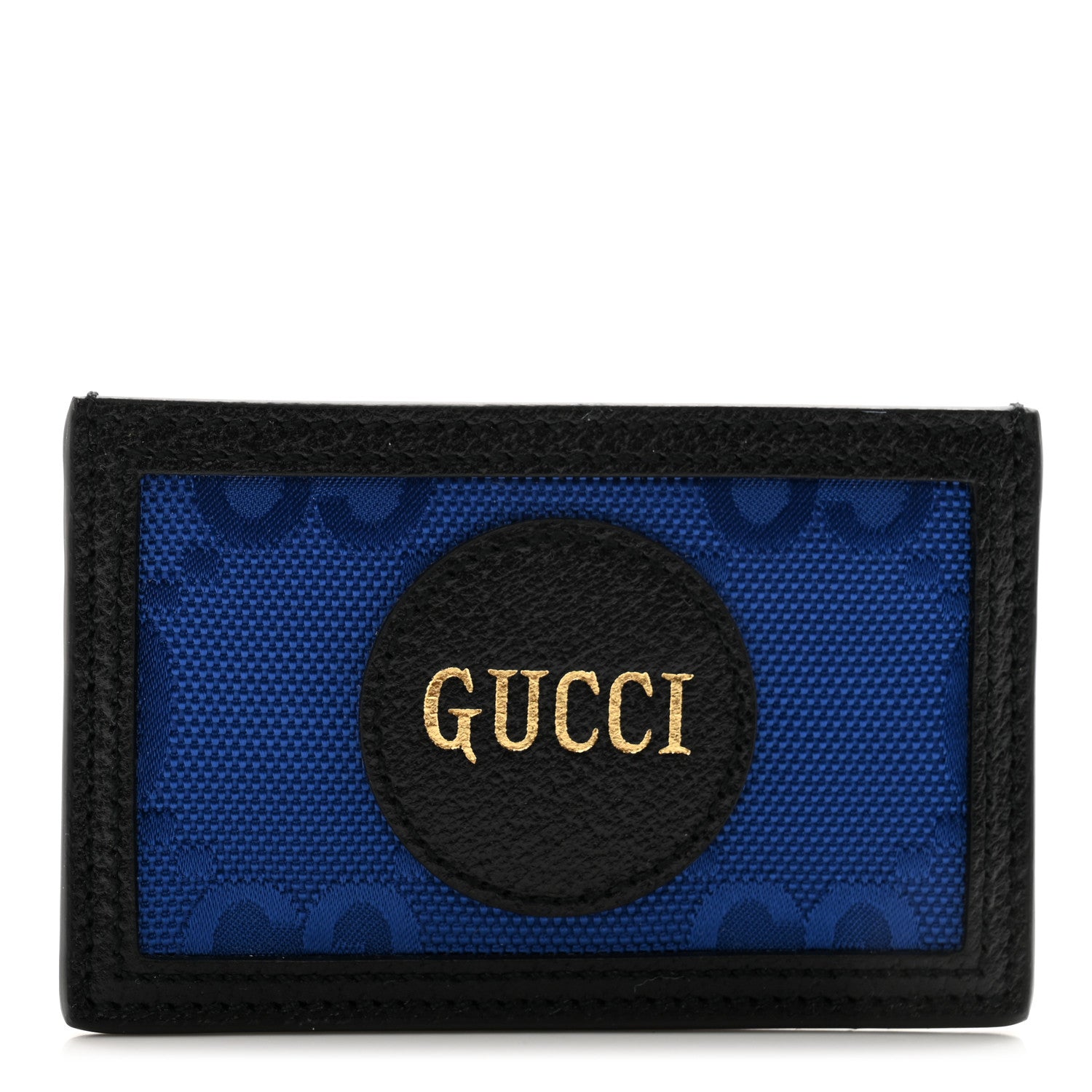 Gucci Econyl Nylon Monogram Off The Grid Card Case Guilted Blue Black 1 of 7