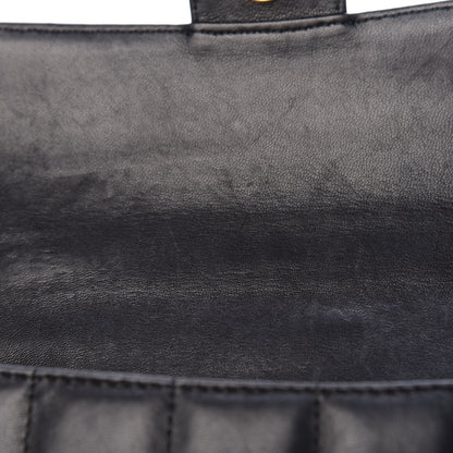 Chanel Lambskin Quilted Mini Chocolate Bar Camellia Flap Black 17 of 23