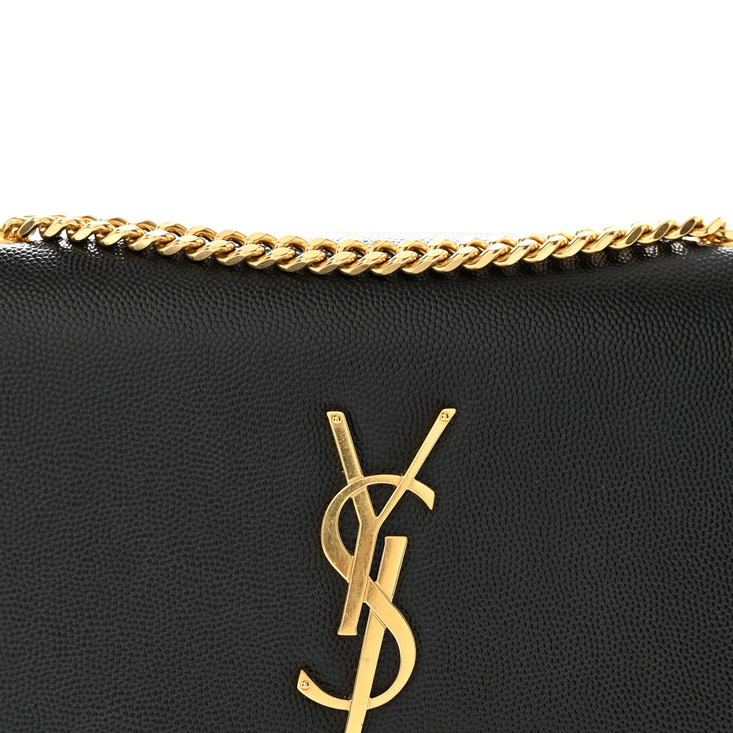 Saint Laurent Grain De Poudre Small Classic Monogram Kate Tassel Satchel Black 8 of 11