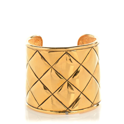 Chanel Quilted Cuff Gold 1 of 5