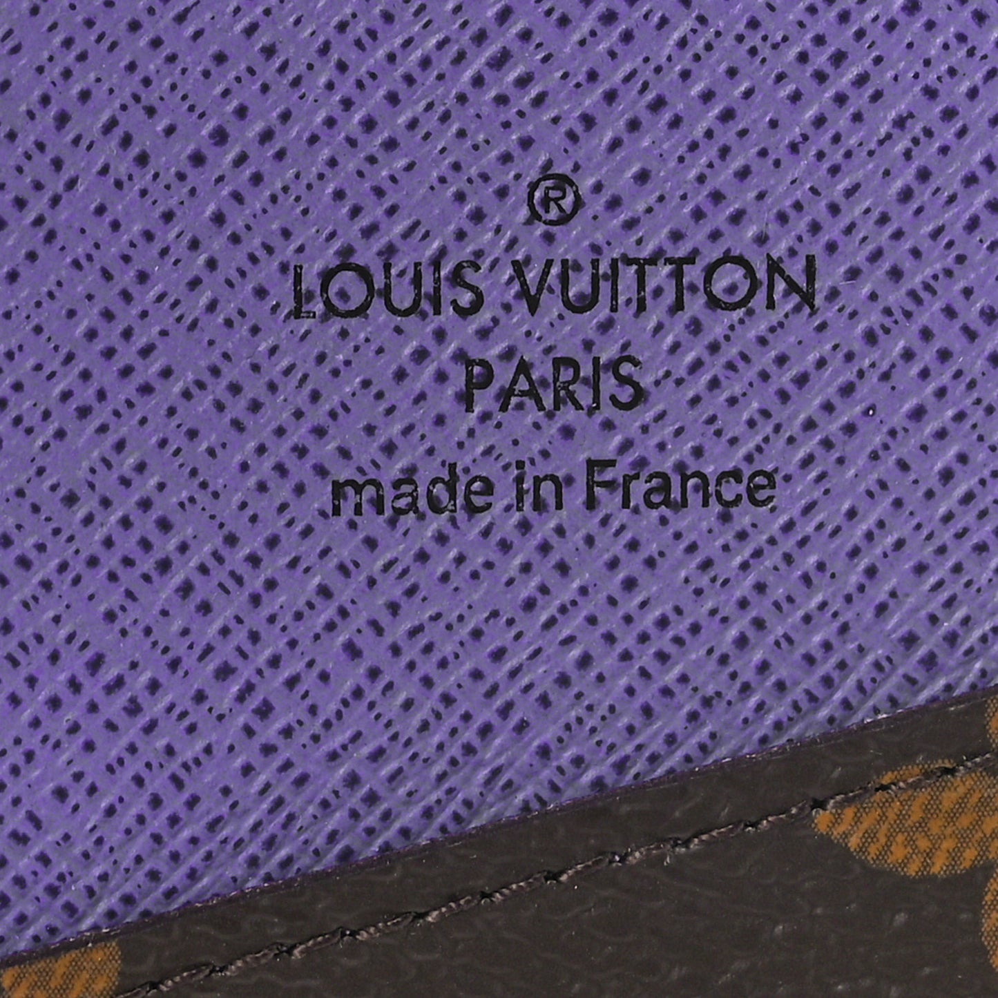 Monogram Pocket Organizer NM Purple