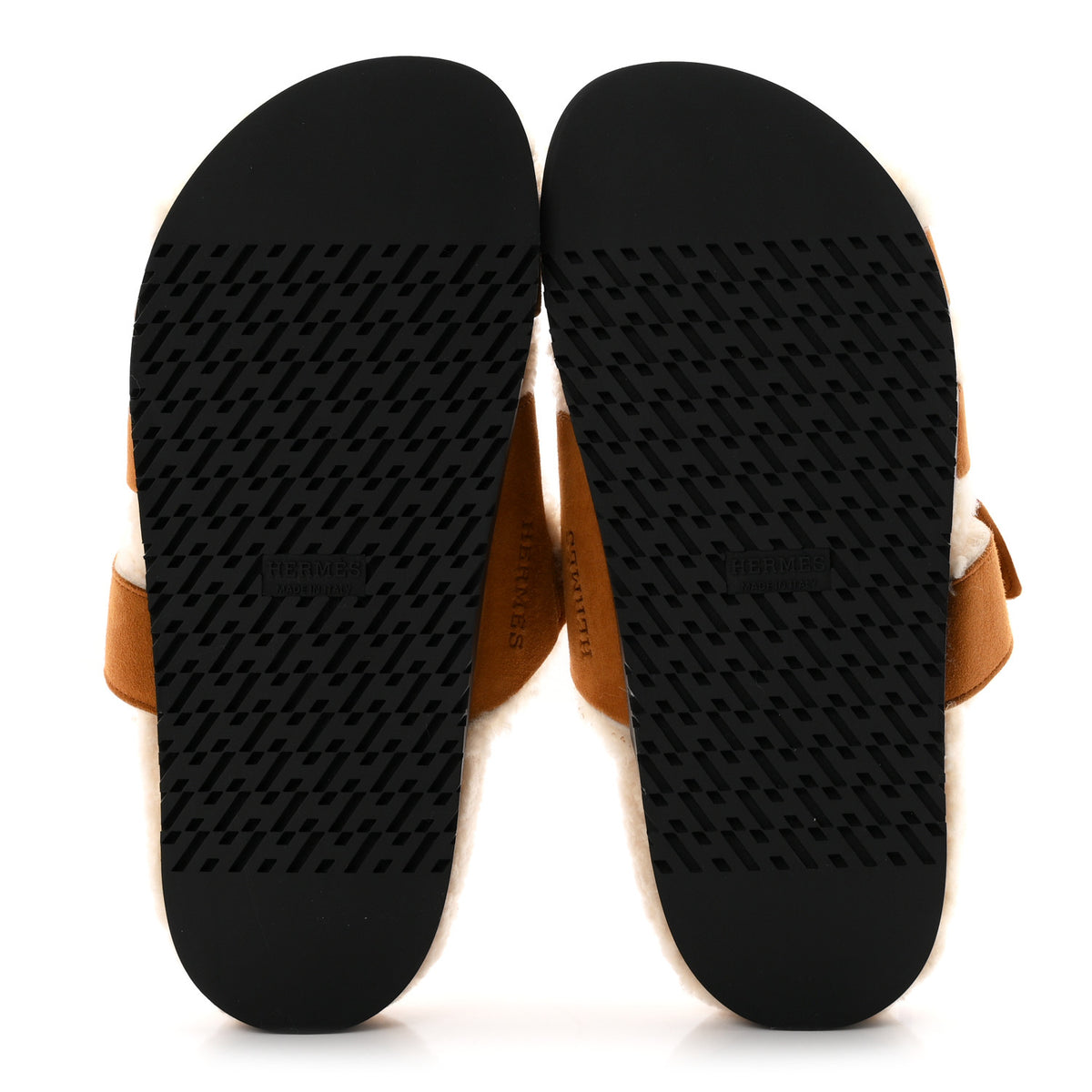Suede Goatskin Woolskin Womens Chypre Sandals 37 Naturel Ecru