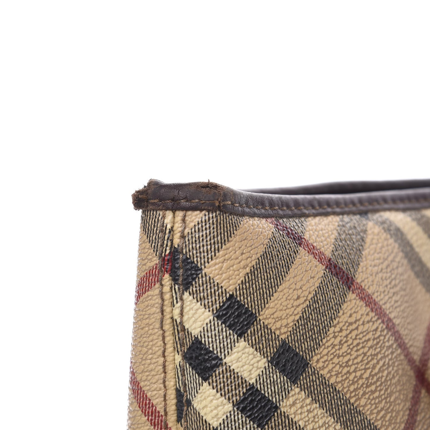 Haymarket Check Studded Tote Chocolate