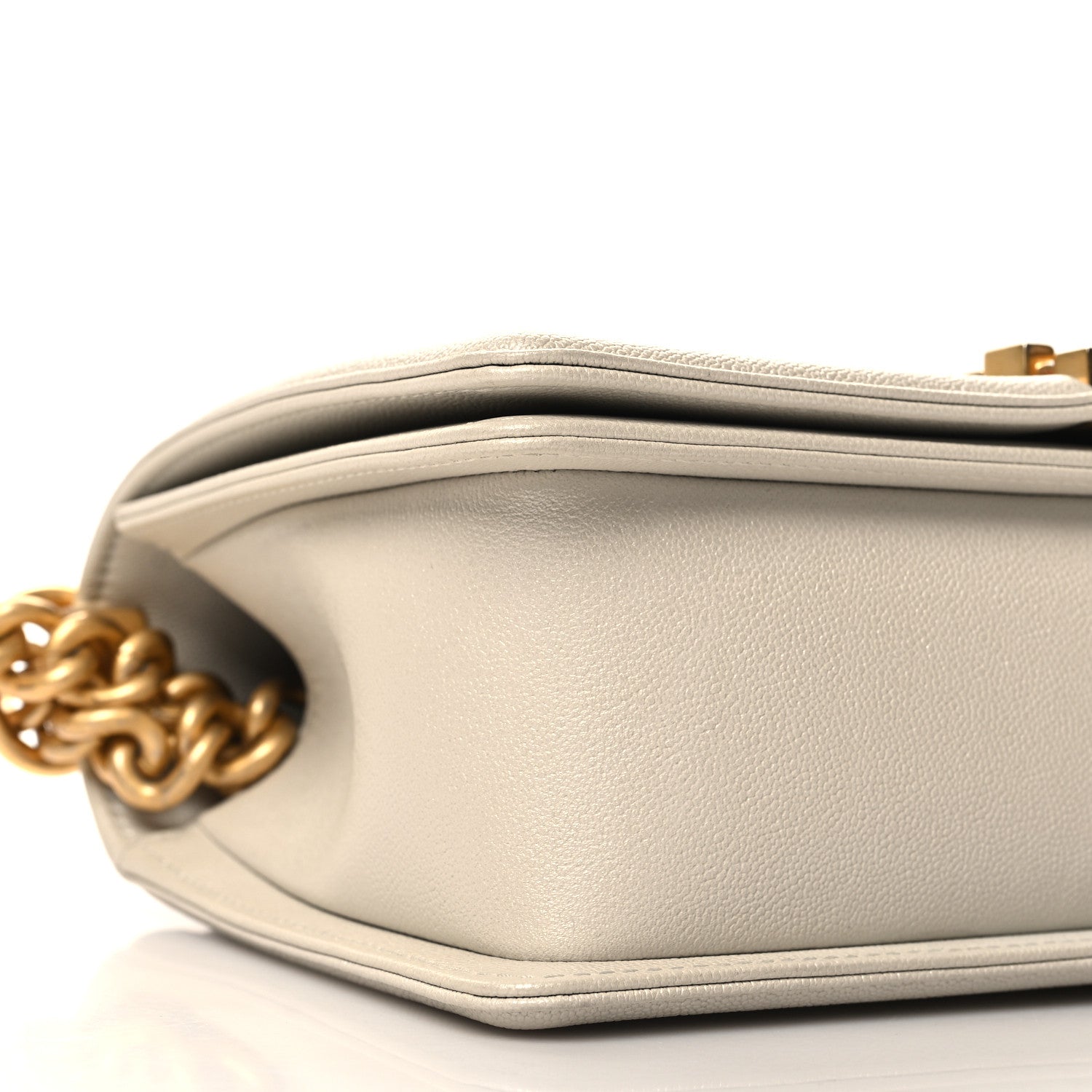 Chanel Iridescent Caviar Quilted Medium Boy Flap White 9 of 11