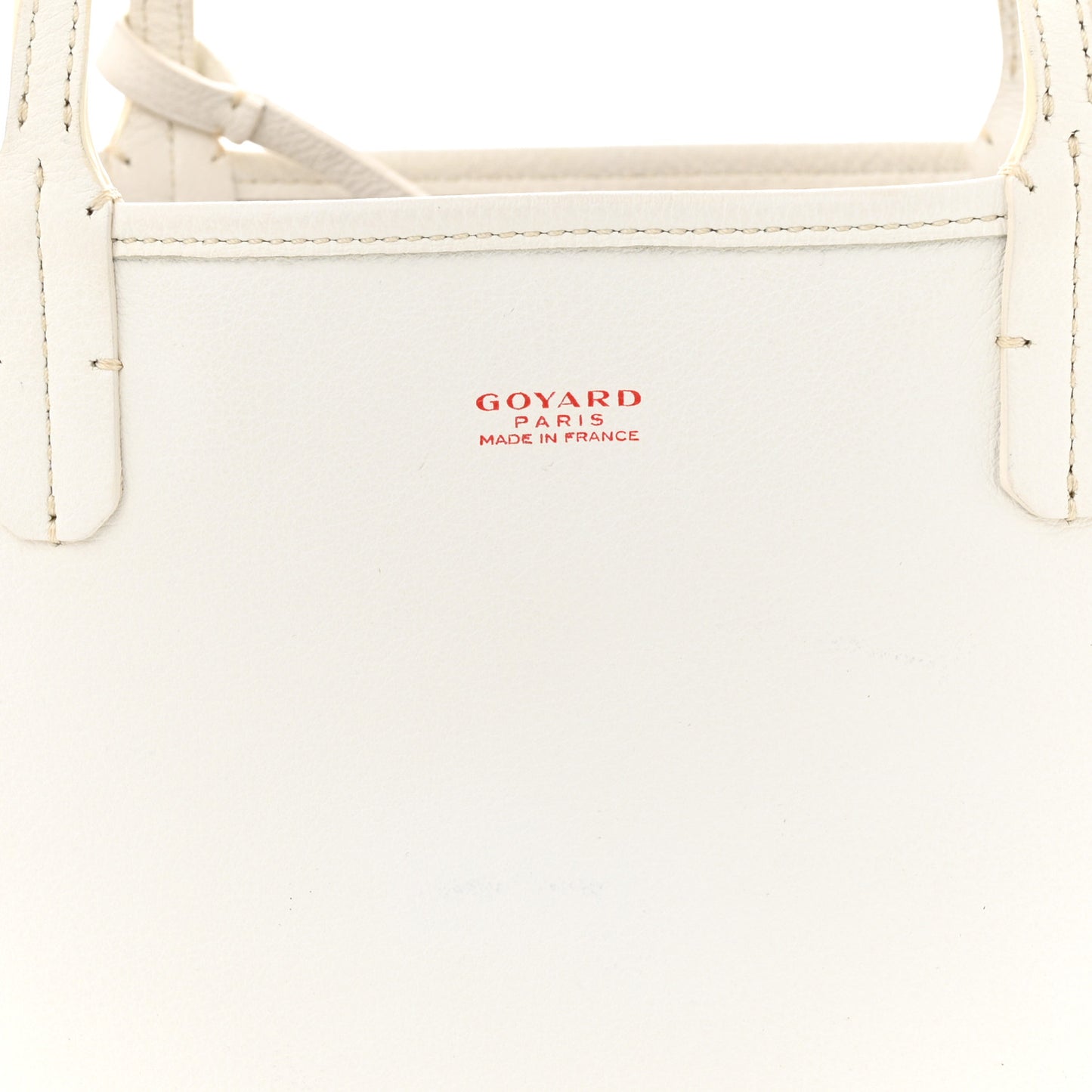 Goyardine Reversible Mini Anjou White