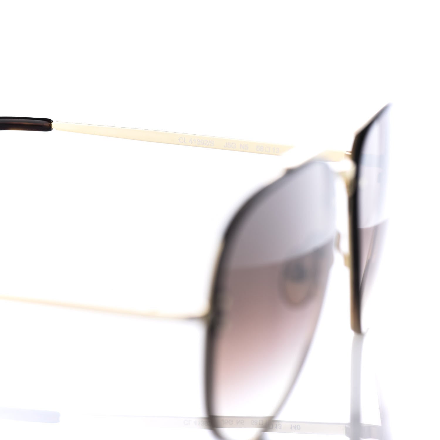 Celine Mirror Aviator Sunglasses CL 41392/S Gold Tortoise 6 of 7