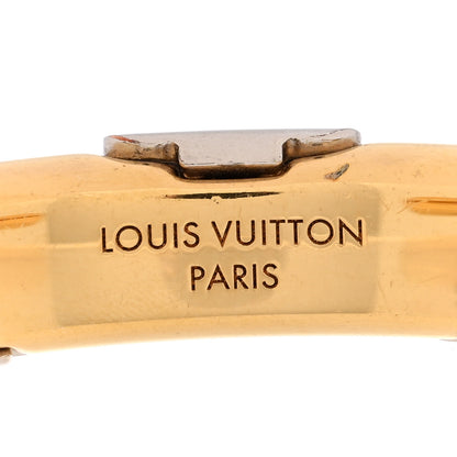Louis Vuitton Brass Monogram Flower Cuff S Gold 4 of 5