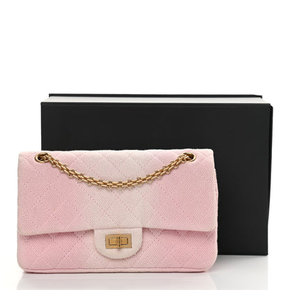 Chanel Ombre Denim Quilted 2.55 Reissue 225 Flap Pink 14 of 14