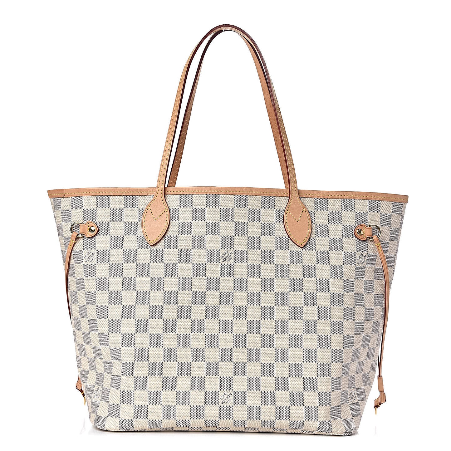 Damier Azur Neo Neverfull MM Rose Ballerine