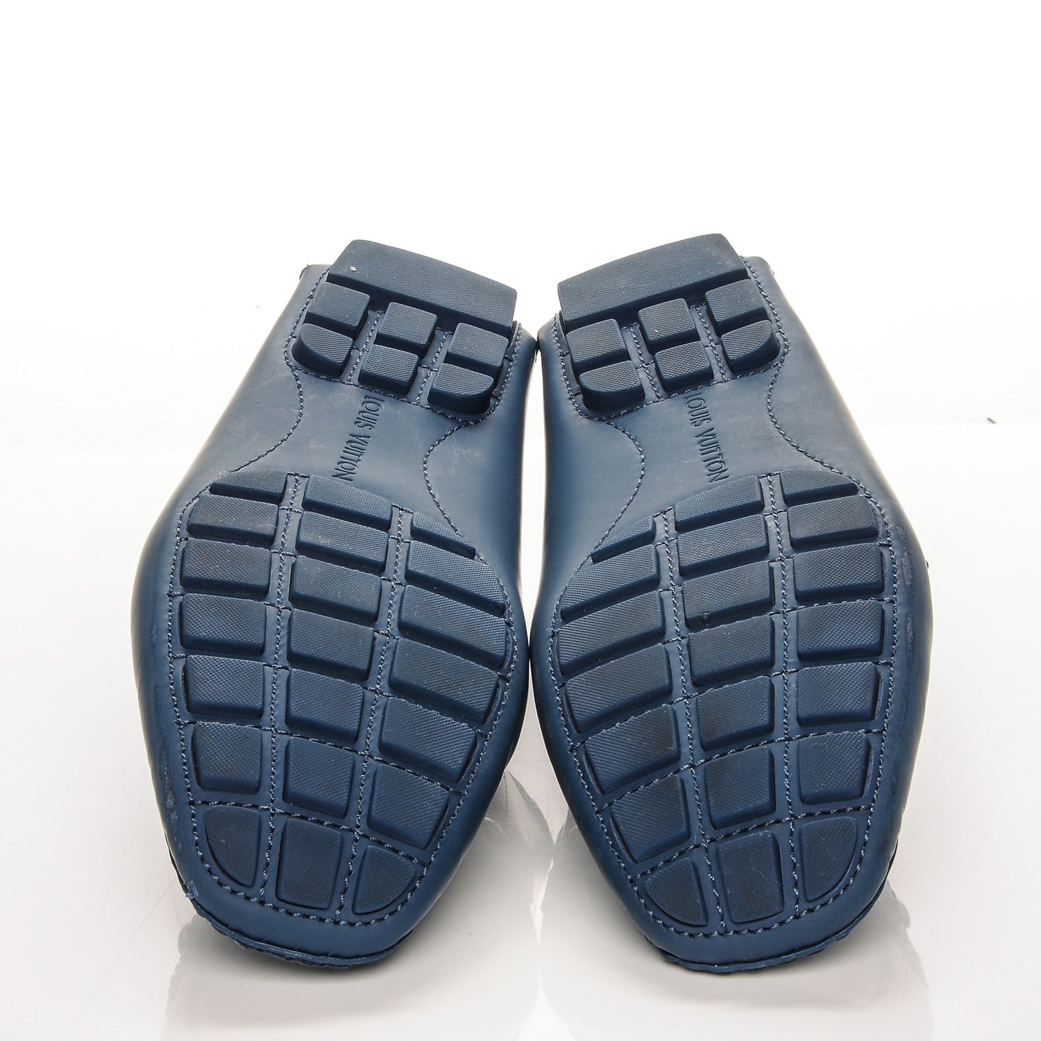 Louis Vuitton Calfskin Monte Carlo Car Shoe Moccasin Loafers 9.5 Blue 6 of 8