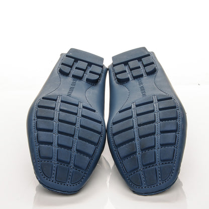 Louis Vuitton Calfskin Monte Carlo Car Shoe Moccasin Loafers 9.5 Blue 6 of 8