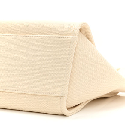Chanel Canvas Pearl Medium Deauville Tote Ecru Beige 9 of 10