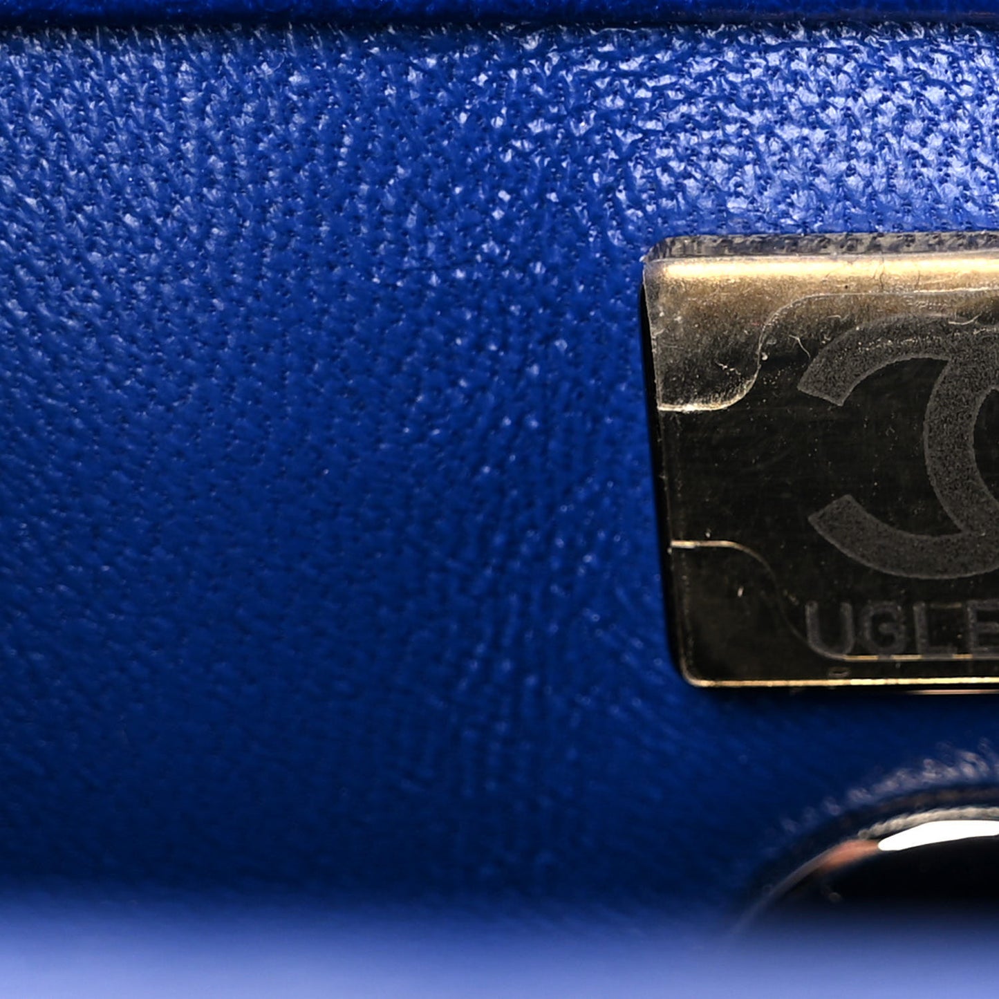 Caviar Quilted Mini Coco Handle Flap Blue
