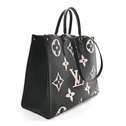 Louis Vuitton Empreinte Monogram Giant Onthego GM Black Beige 3 of 9