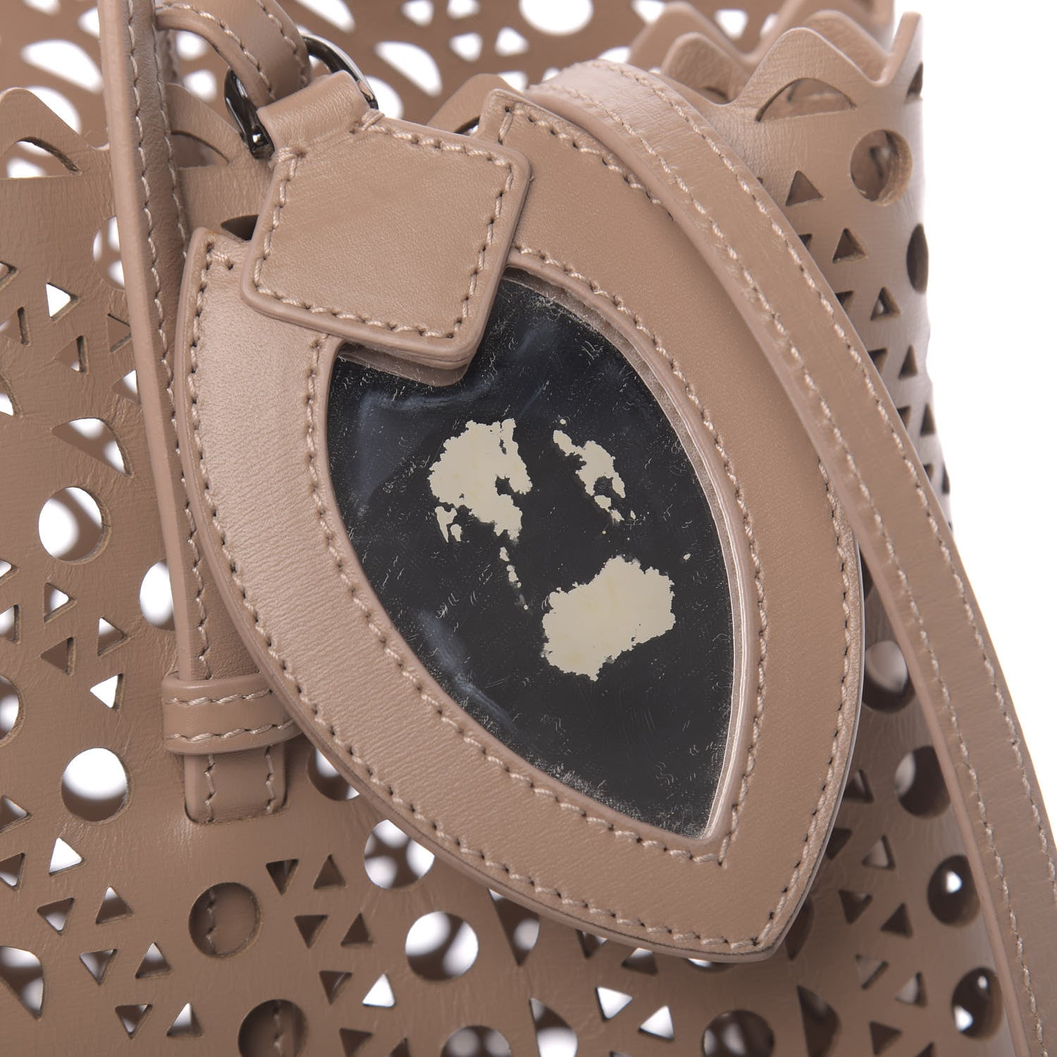 Alaia Calfskin Vienne Mina 32 Bag Caramel 7 of 10