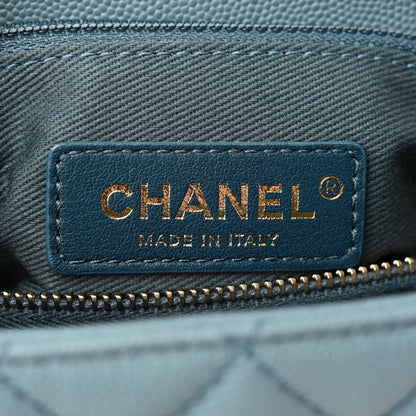 Chanel Caviar Quilted Small Coco Handle Flap Light Blue 6 of 12