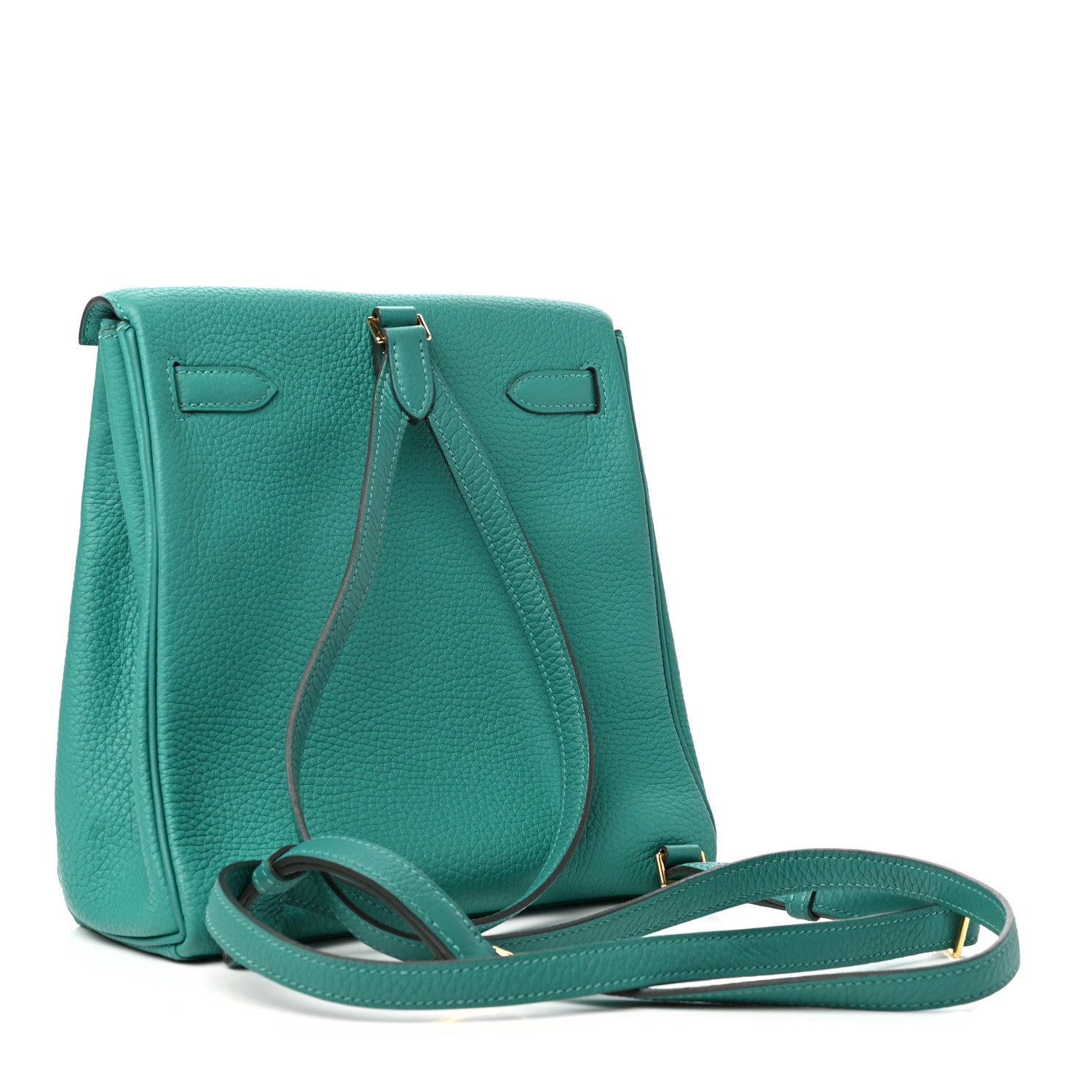 Hermes Taurillon Clemence Kelly Ado Backpack Vert Verone 3 of 9