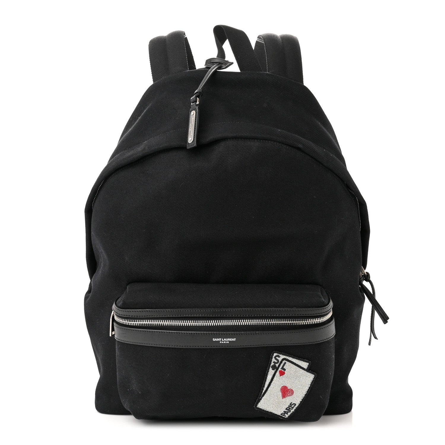 Saint Laurent Canvas SL Playing Cards City Backpack Black 1 of 11