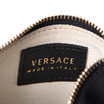 Versace Saffiano Calfskin Medusa Coin Pouch Black 5 of 8