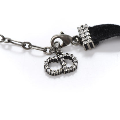Christian Dior Velvet Crystal J’Adior Choker Necklace Black 6 of 7