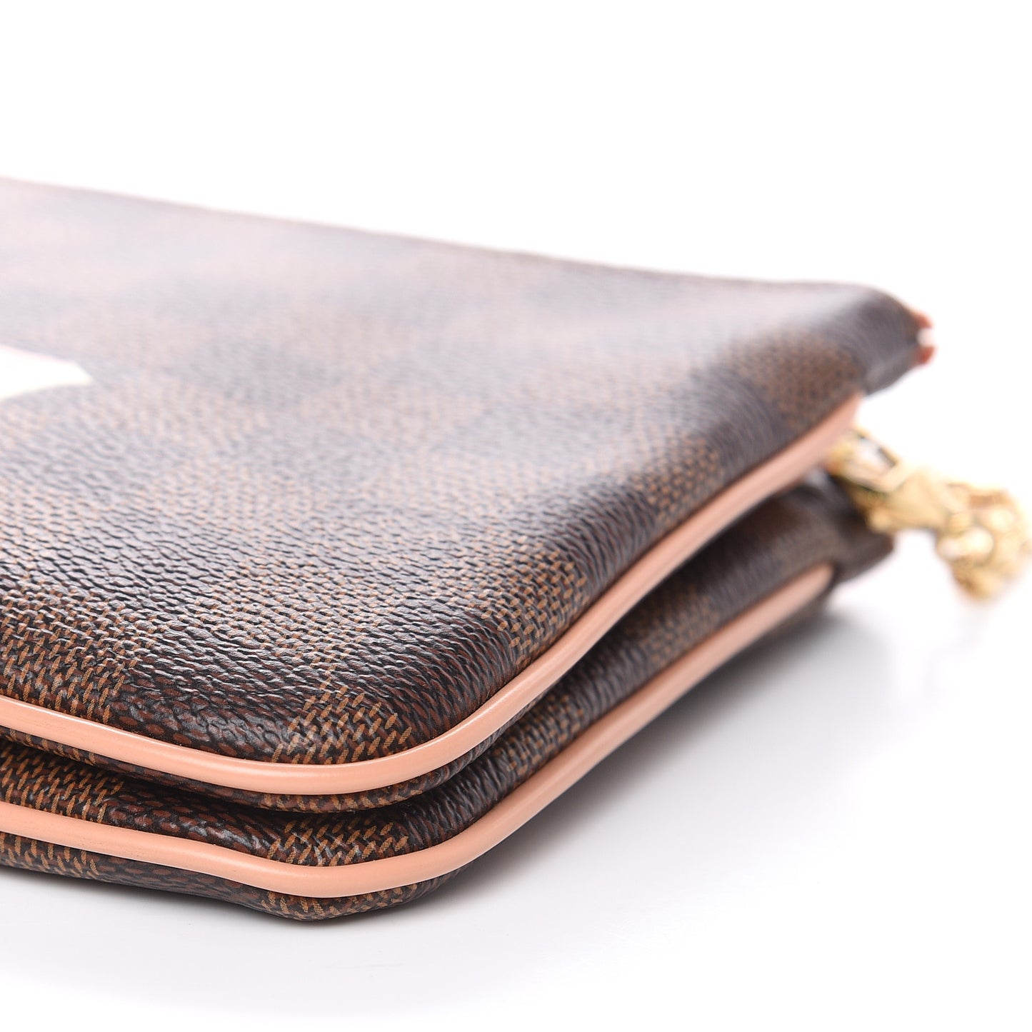 Damier Ebene Double Zip Pochette