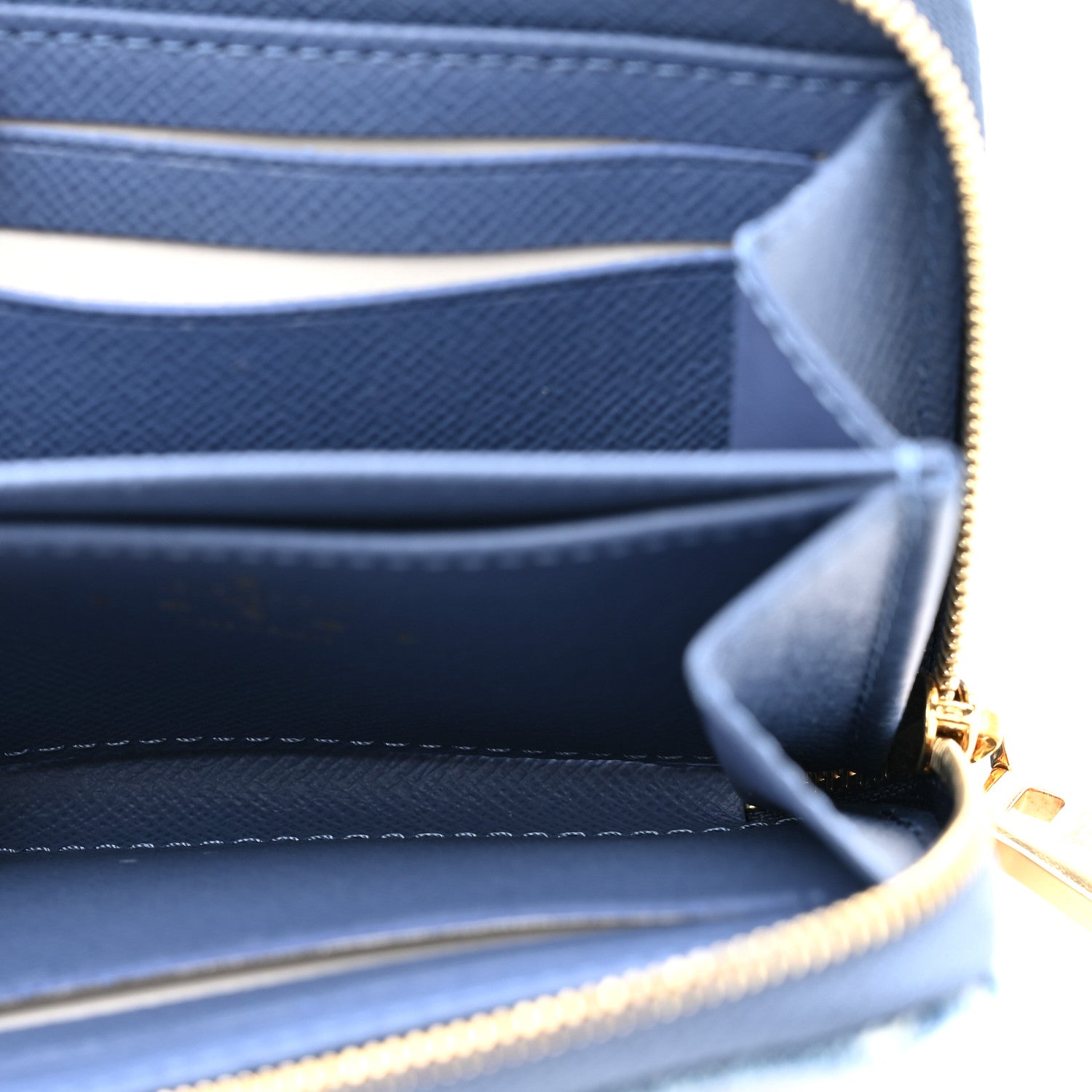 Louis Vuitton Denim Monogram Zippy Coin Purse Blue 6 of 7