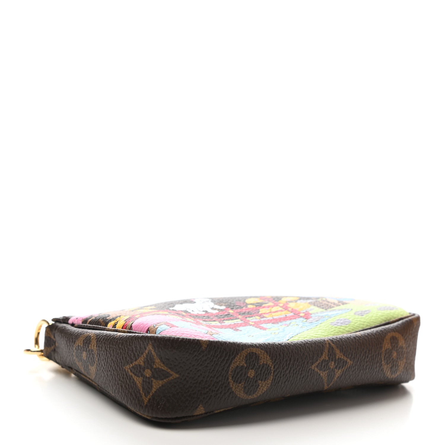 Louis Vuitton Monogram 2021 Christmas Animation Japanese Garden Mini Pochette Accessories Wisteria Pink 5 of 9