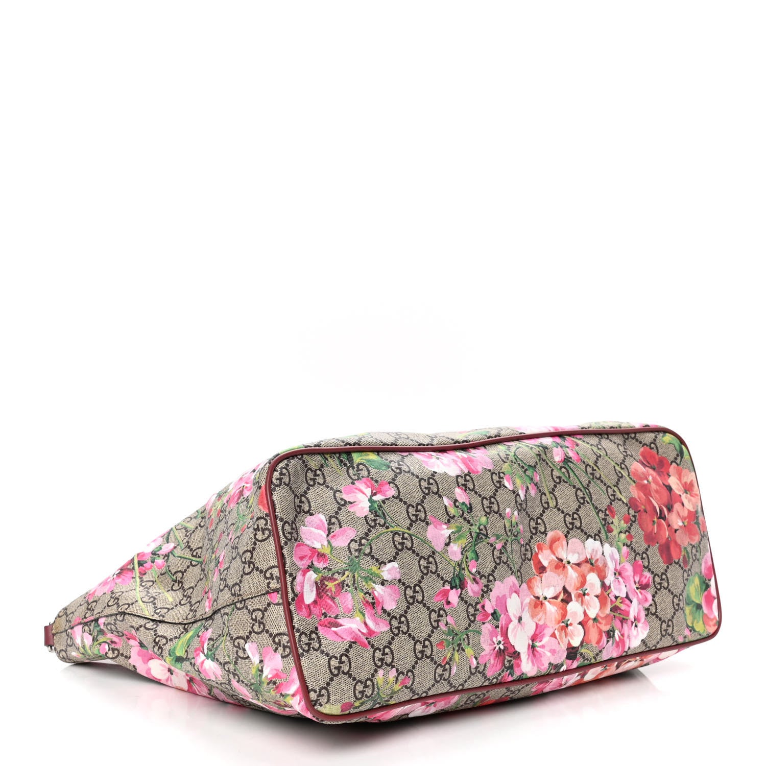 Gucci Soft GG Supreme Monogram Blooms Medium Crossbody Tote Beige Multicolor Dry Rose 3 of 5