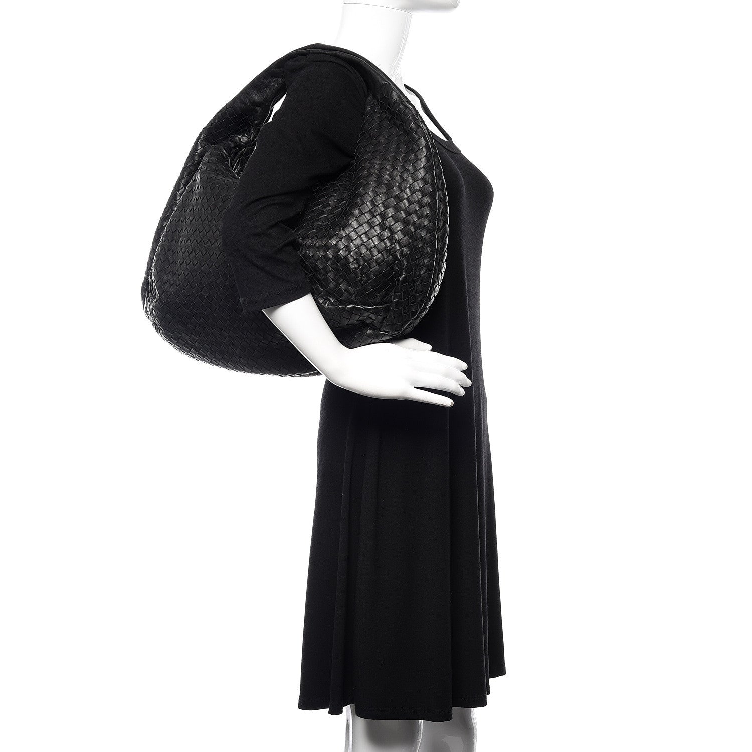 Bottega Veneta Nappa Intrecciato Large Belly Veneta Hobo Black 2 of 10