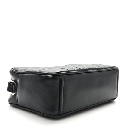 Prada Soft Calfskin Diagramme Crossbody Bag Black 4 of 10